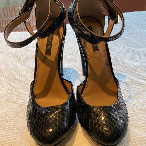 Rachel Zoe Mary Jane Snakeskin Leather - Picture 11 of 11